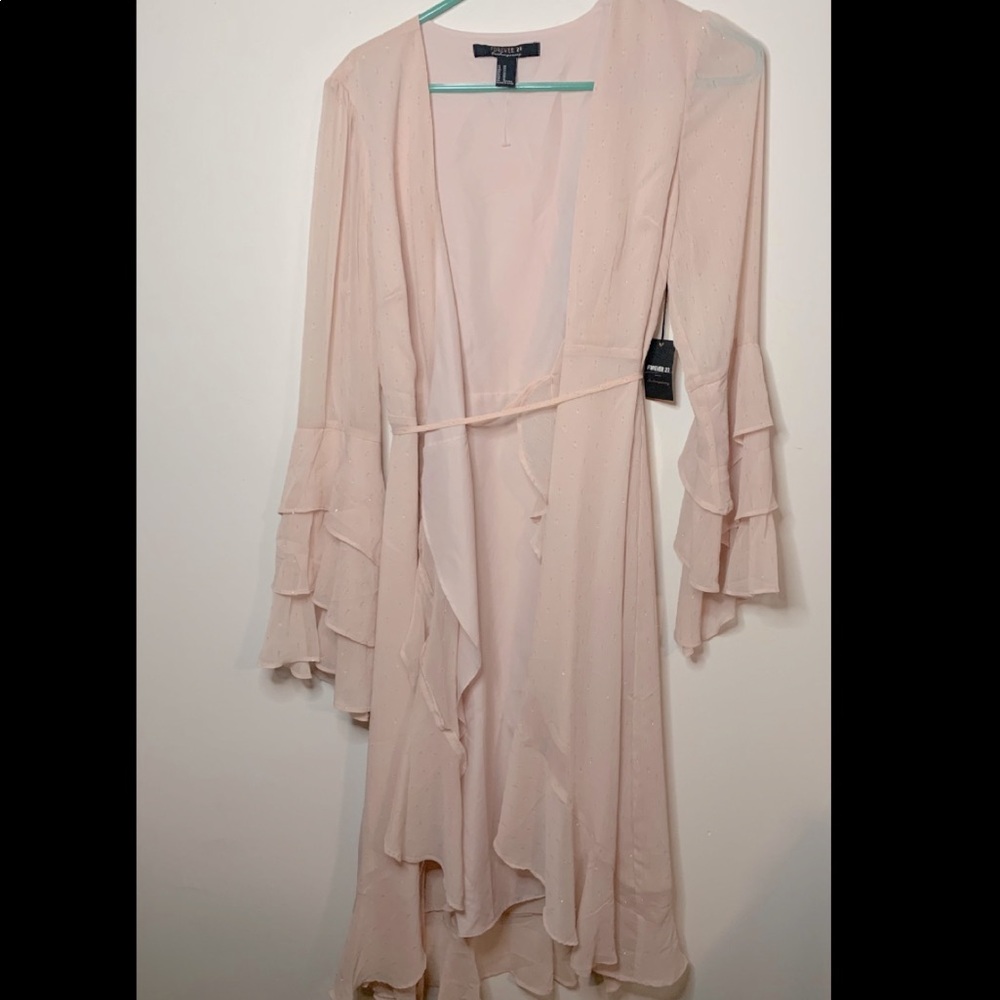 NEW NEVER USED!! Asymmetrical ruffled sleeve dress